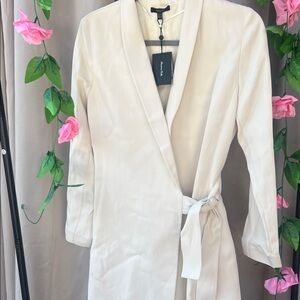 Massimo Dutti Off-White Coat